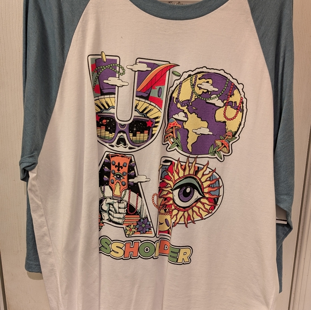 Universal Orlando AP Mardi gras shirt